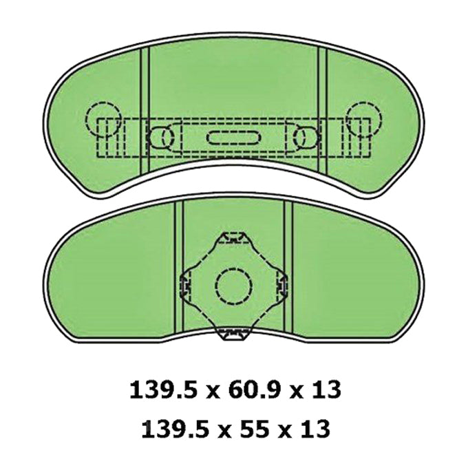 Protex Blue Disc Pads DB1046B