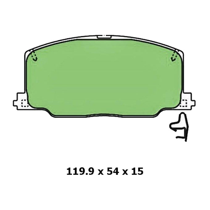 Protex Blue Disc Pads DB1129B