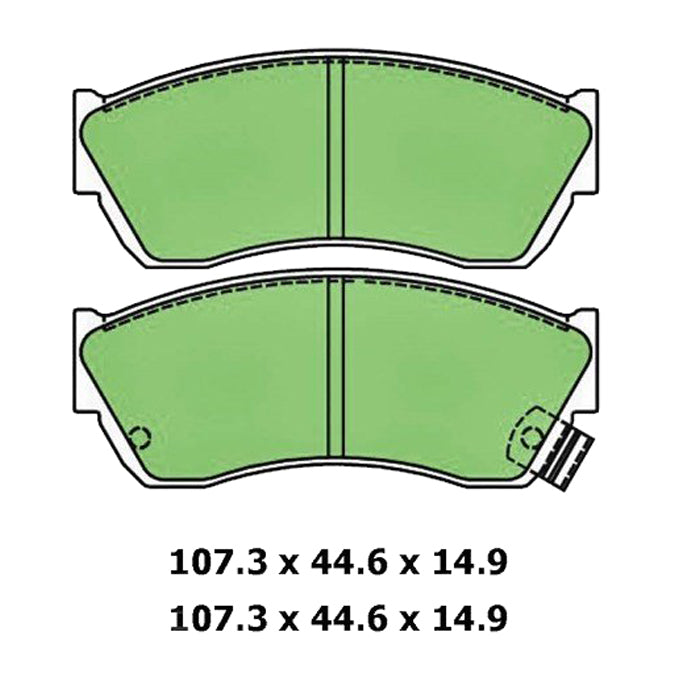 Protex Blue Disc Pads DB1155B