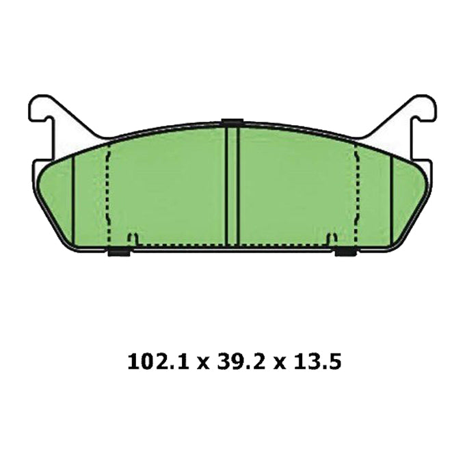 Protex Blue Disc Pads DB1180B