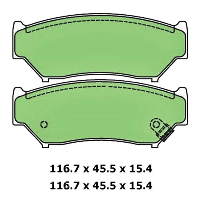 Protex Blue Disc Pads DB1266B