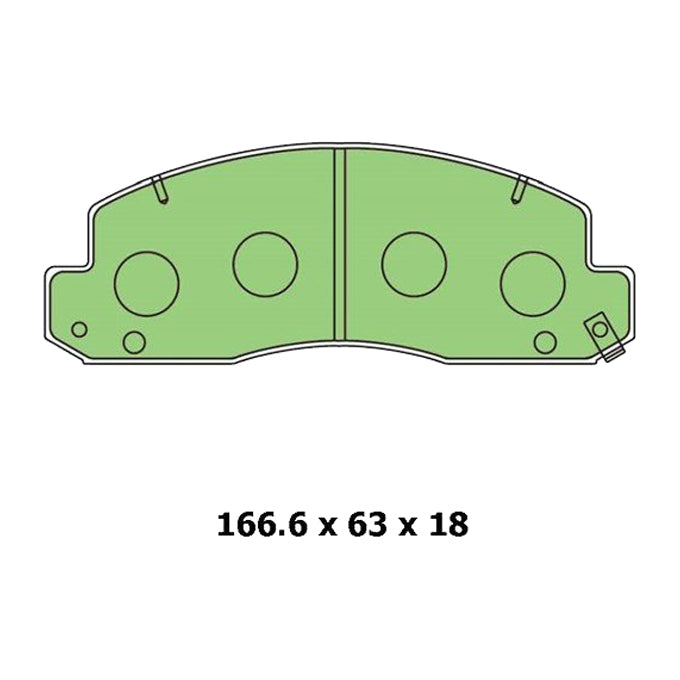 Protex Ultra Ceramic Disc Pads DB1293CP