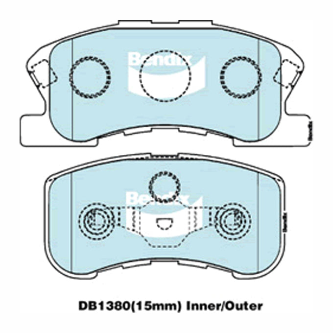 Bendix GCT Disc Pads DB1380GCT