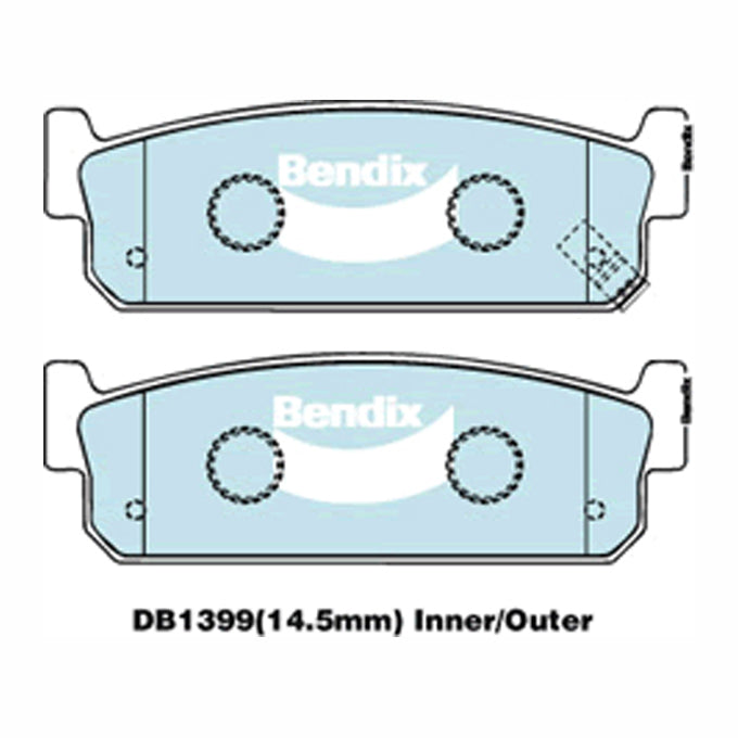 Bendix GCT Disc Pads DB1399GCT