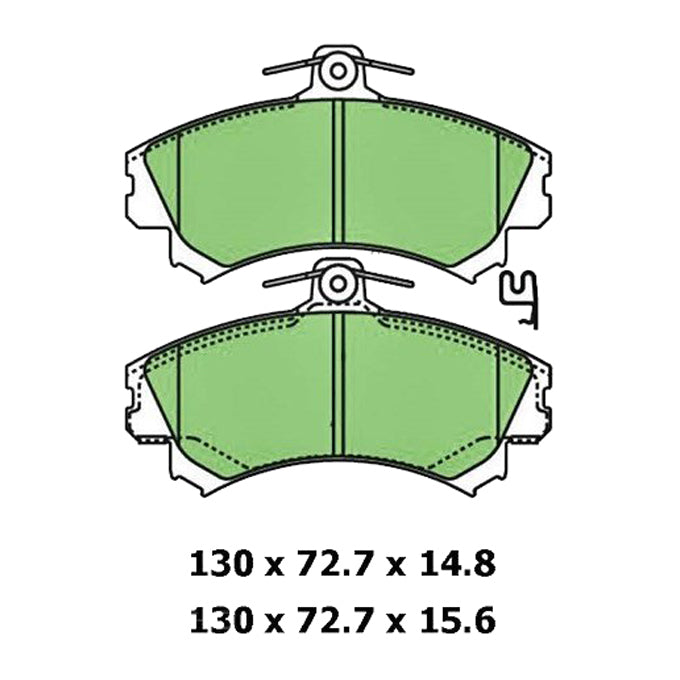 Protex Ultra Ceramic Disc Pads DB1402CP