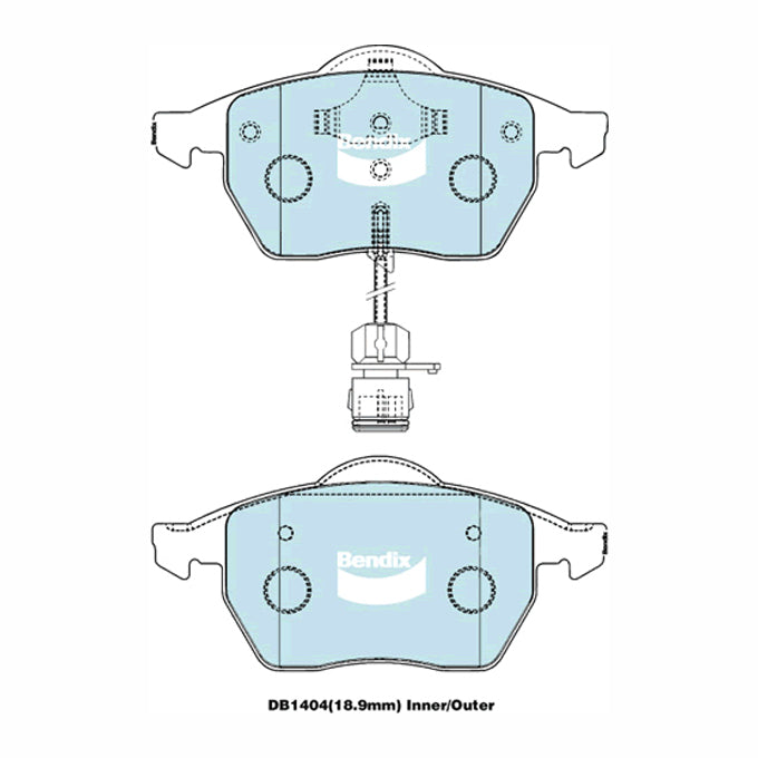 Bendix Euro+ Disc Pads DB1404EU