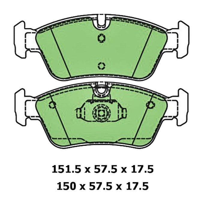 Protex Blue Disc Pads DB1414B