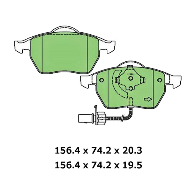 Protex Ultra Ceramic Plus Disc Pads DB1427UP