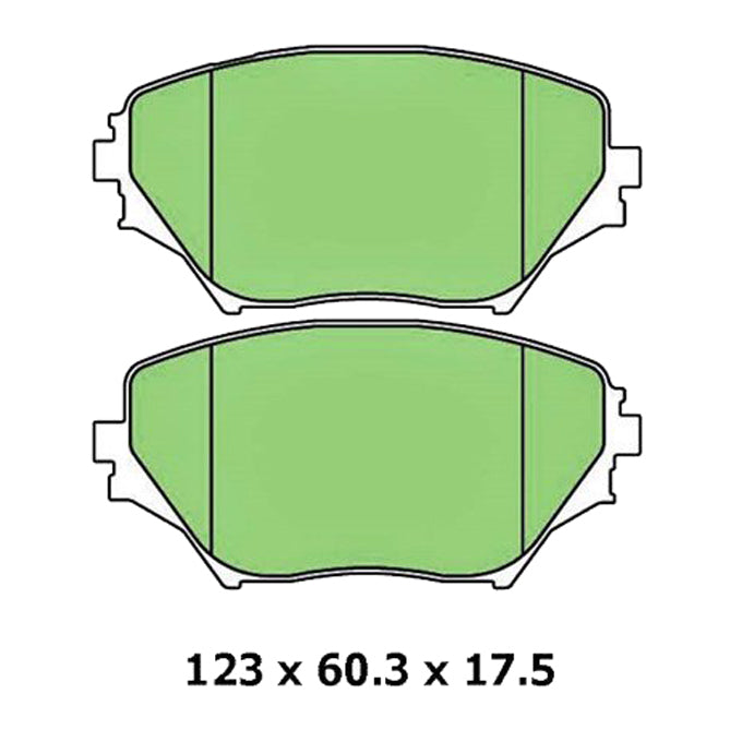 Protex Blue Disc Pads DB1432B