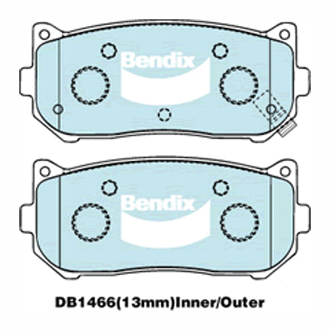 Bendix GCT Disc Pads DB1466GCT