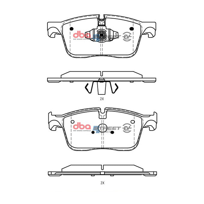 DBA Street Series EV Disc Pads DB15162SSEV
