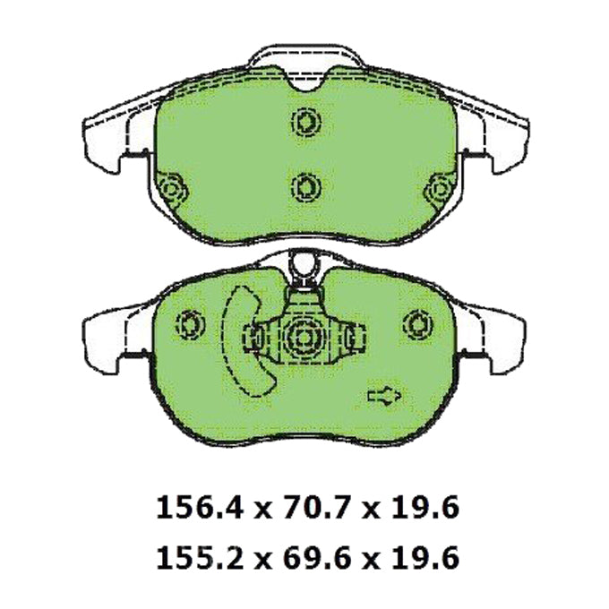 Protex Blue Disc Pads DB1664B