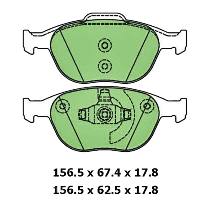 Protex Blue Disc Pads DB1666B