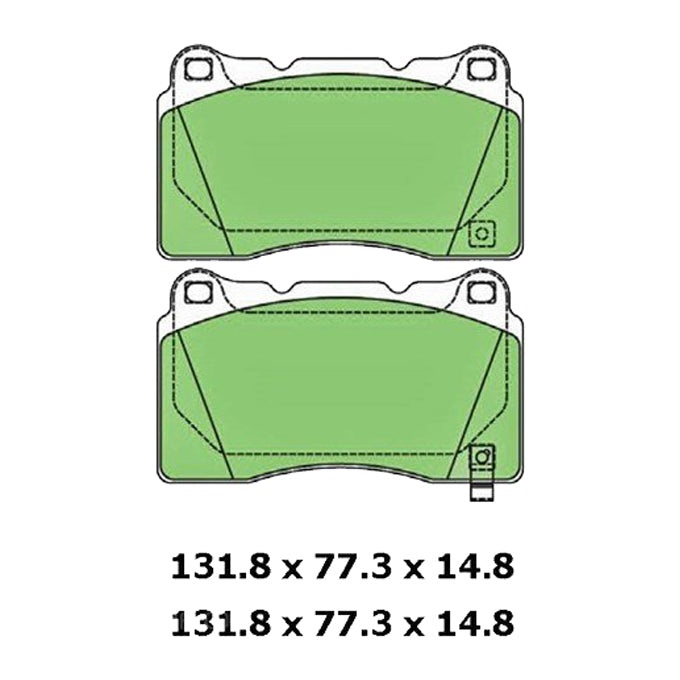 Protex Blue Disc Pads DB1678B