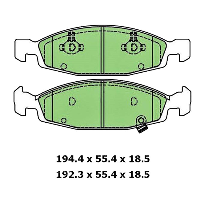 Protex Blue Disc Pads DB1715B