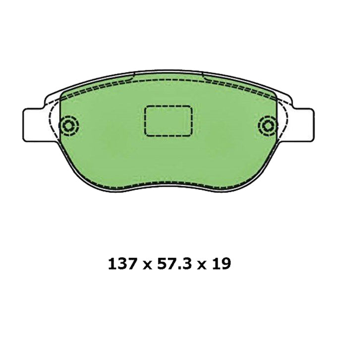 Protex Blue Disc Pads DB1758B