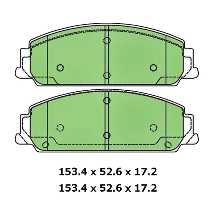 Protex Ultra Ceramic Plus Disc Pads DB1765UP