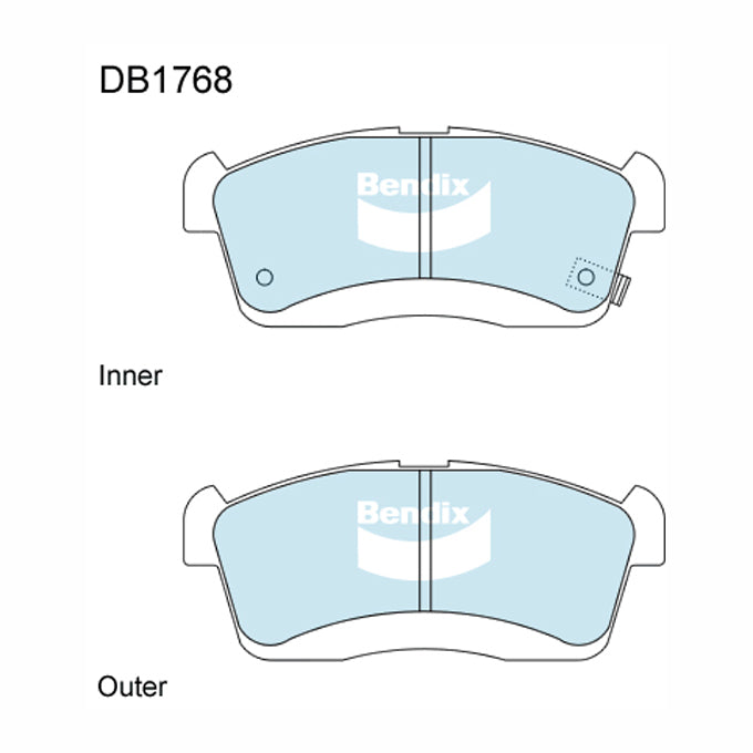 Bendix GCT Disc Pads DB1768GCT
