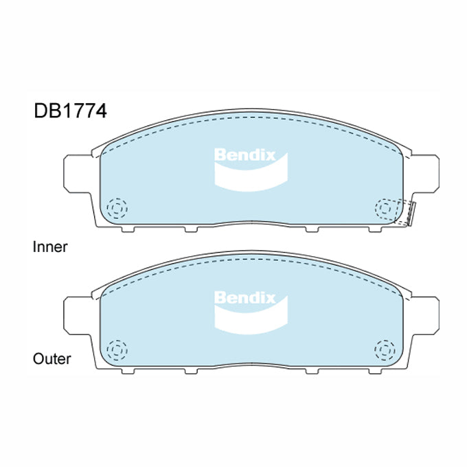 Bendix Heavy Duty Disc Pads DB1774HD