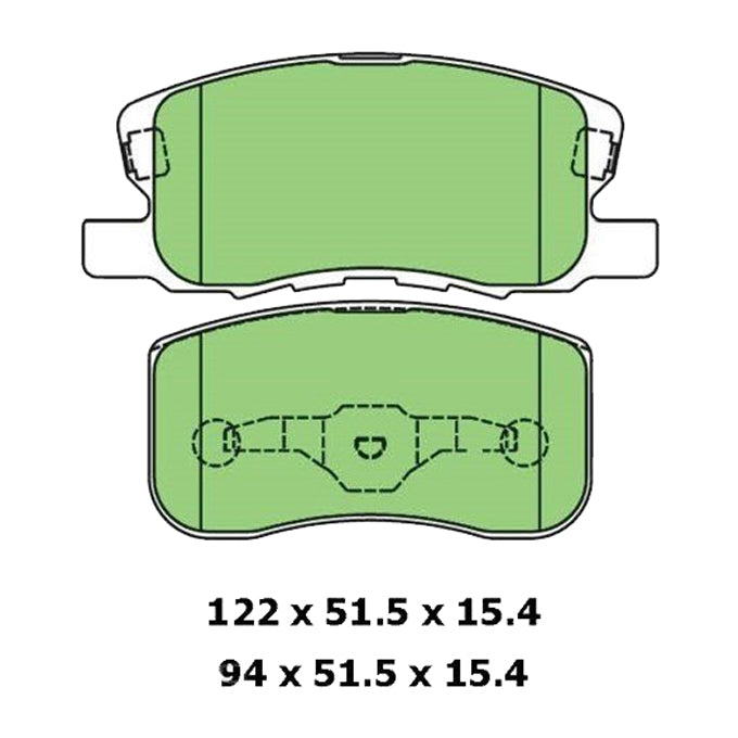 Protex Blue Disc Pads DB1796B