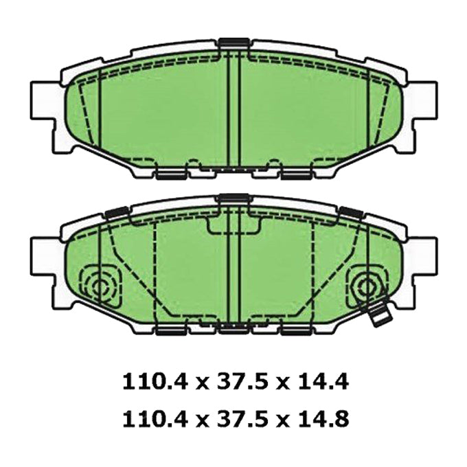 Protex Ultra Ceramic Plus Disc Pads DB1803UP