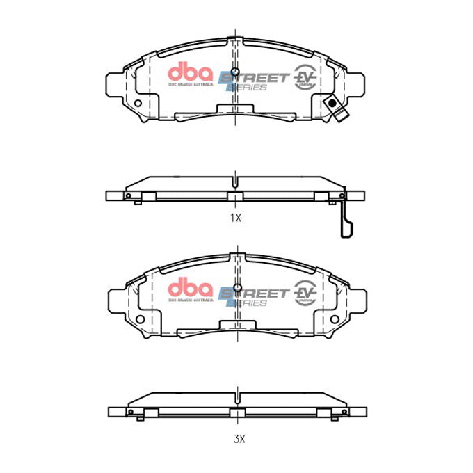 DBA Street Series EV Disc Pads DB1835SSEV
