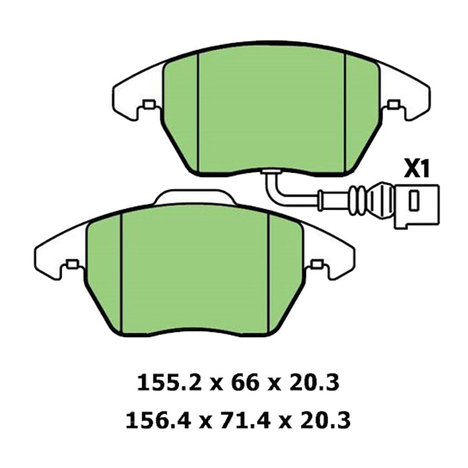 Protex Blue Disc Pads DB1849B