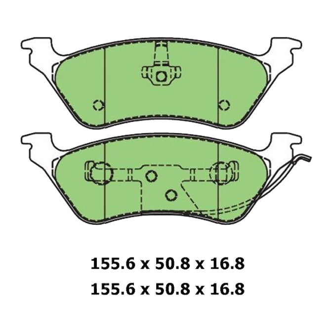 Protex Blue Disc Pads DB1853B