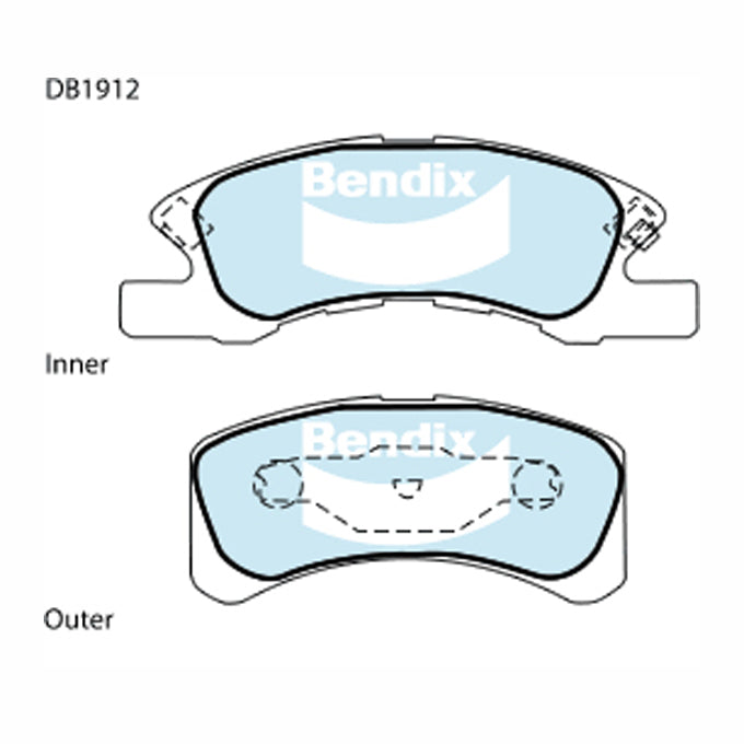 Bendix GCT Disc Pads DB1912GCT