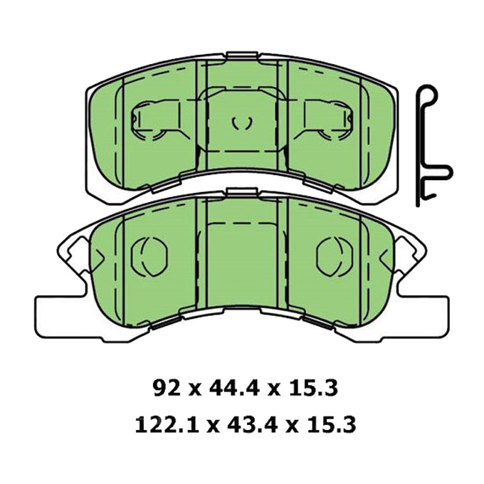 Protex Blue Disc Pads DB1912B