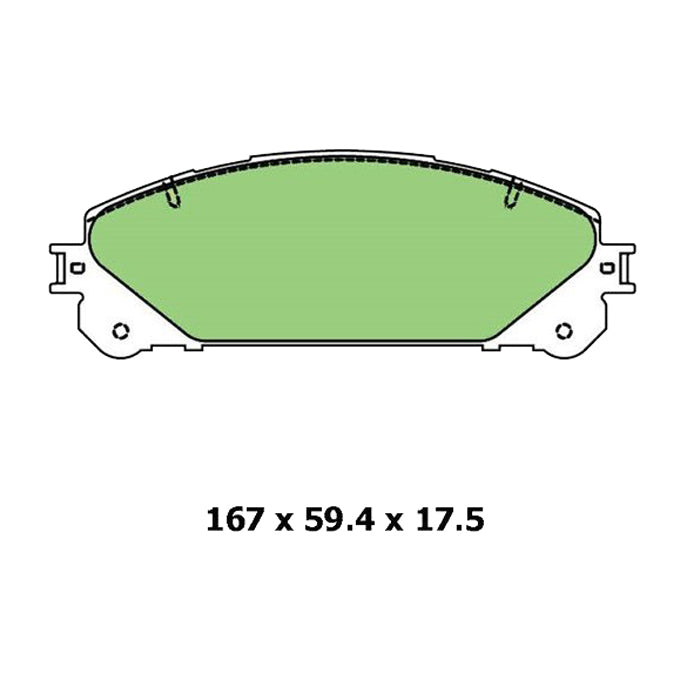 Protex Ultra Ceramic Plus Disc Pads DB2004UP
