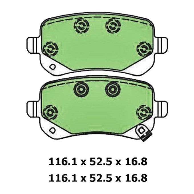 Protex Ultra Ceramic Disc Pads DB2152CP