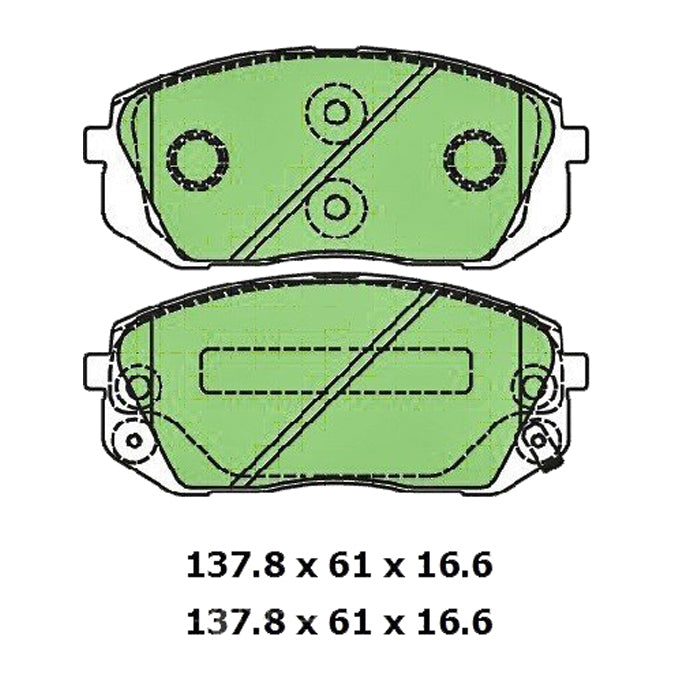 Protex Blue Disc Pads DB2174B
