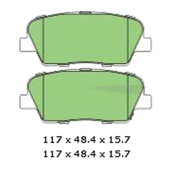 Protex Blue Disc Pads DB2178B
