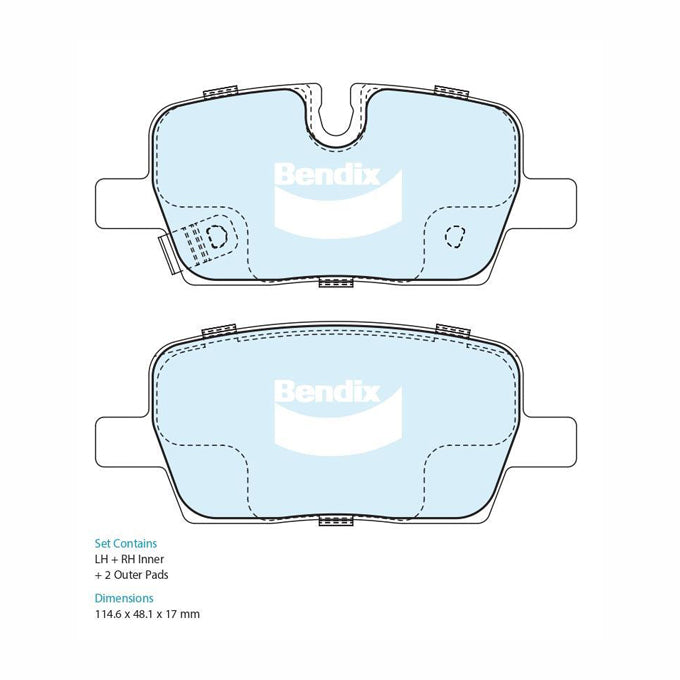 Bendix 4WD Disc Pads DB2600-4