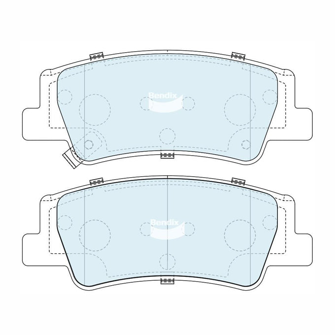 Bendix 4WD Disc Pads DB2612-4