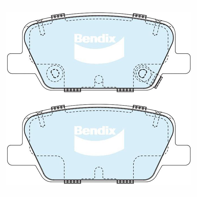 Bendix 4WD Disc Pads DB2614-4
