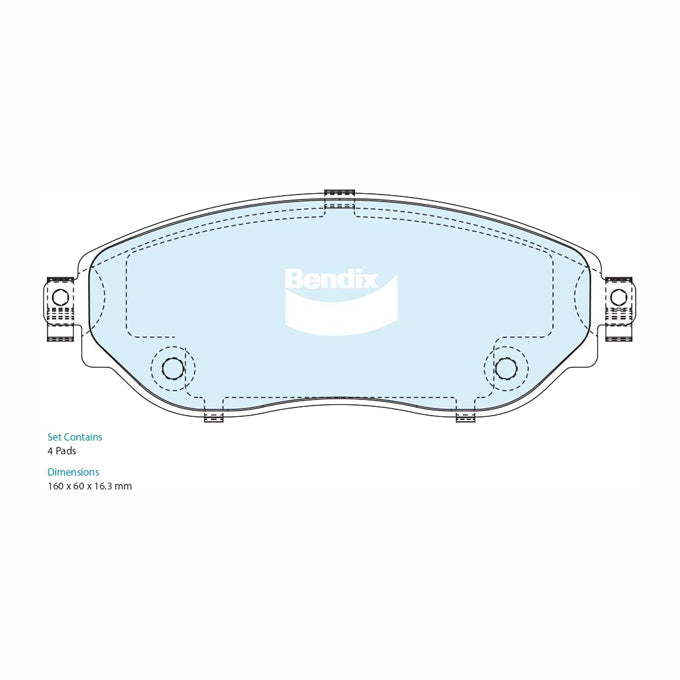 Bendix Heavy Duty Disc Pads DB2619HD