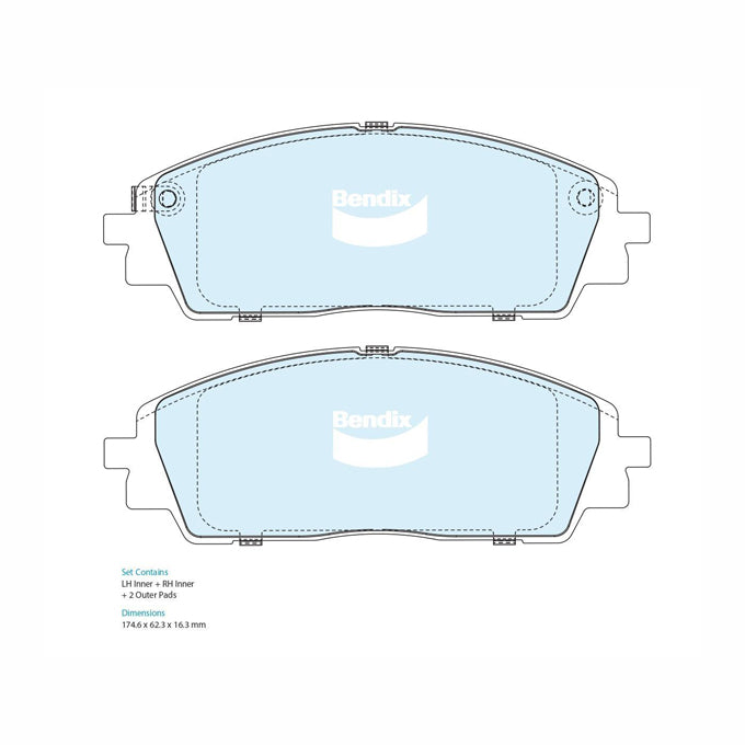 Bendix Heavy Duty Disc Pads DB2646HD