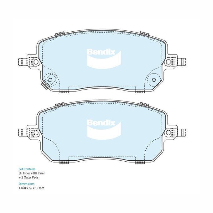 Bendix GCT Disc Pads DB2652GCT