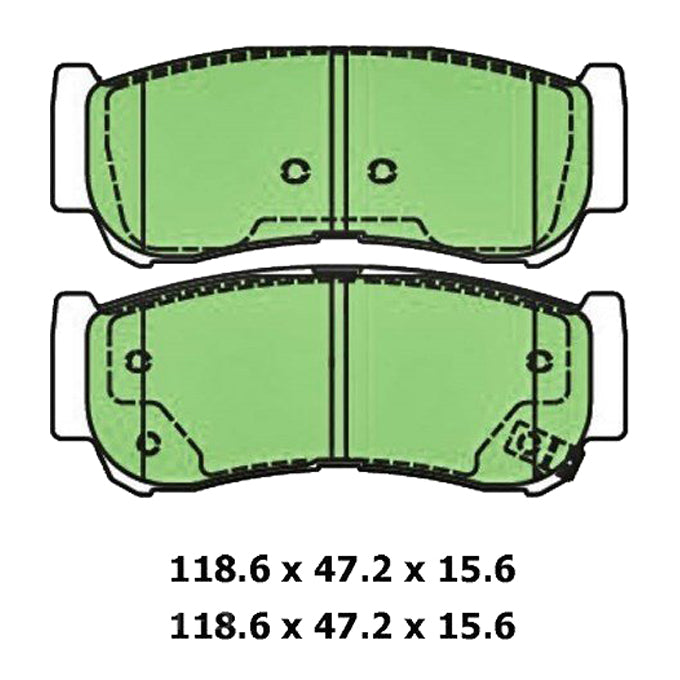 Protex Ultra Ceramic Disc Pads DB3110CP
