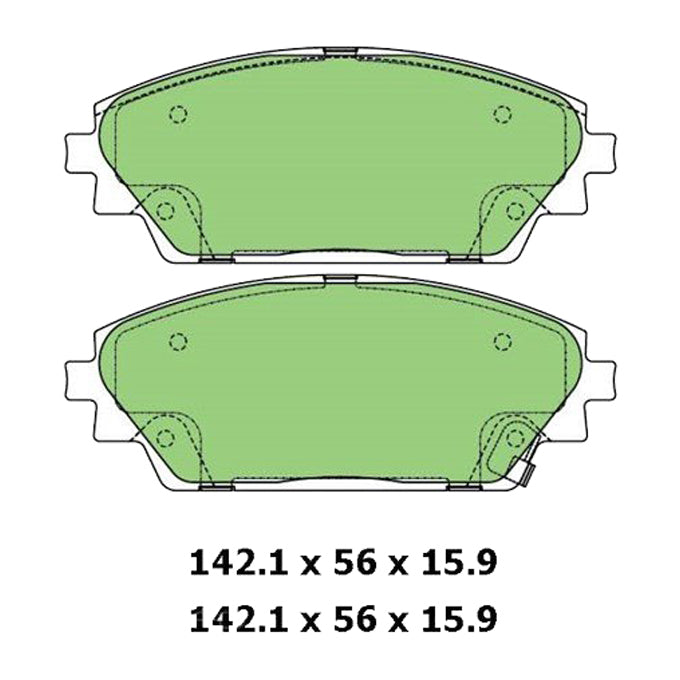 Protex Ultra Ceramic Disc Pads DB3185CP