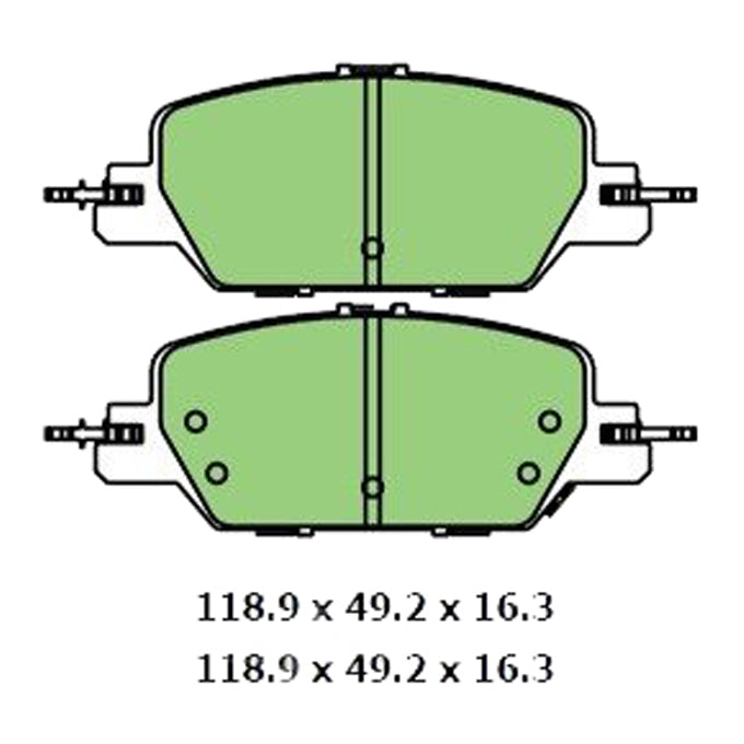 Protex Ultra Ceramic Disc Pads DB3268CP