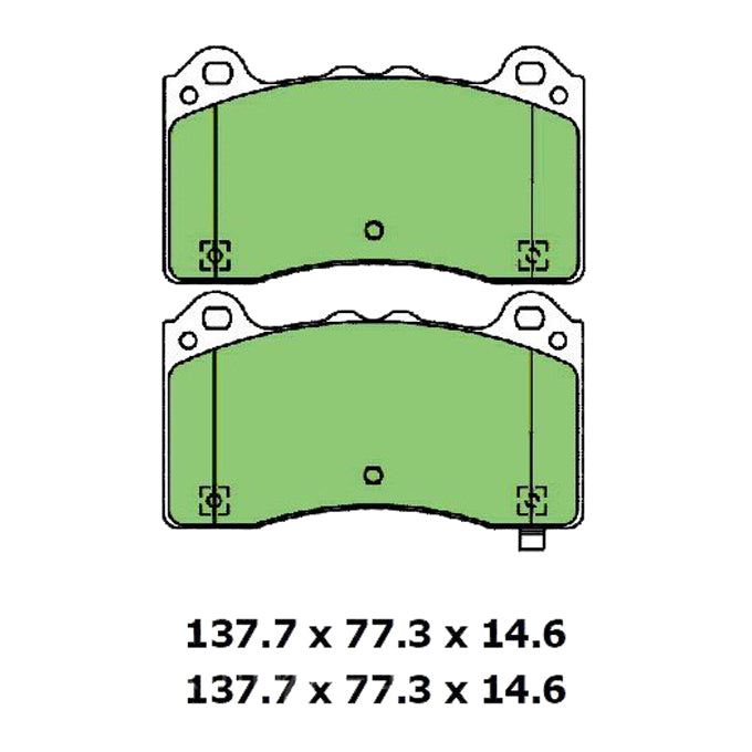 Protex Ultra Ceramic Plus Disc Pads DB3289UP