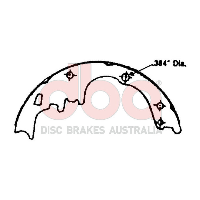 DBA Brake Shoes DBAS1512