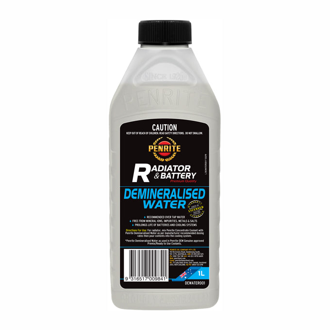Penrite Demineralised Water 1L - DEWATER001