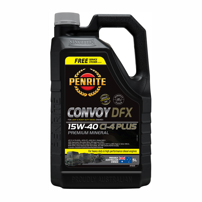 Penrite Convoy DFX Premium Mineral 15W-40 5L - DFX005
