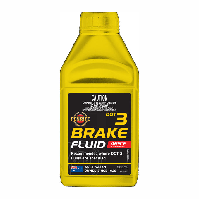 Penrite DOT 3 Brake Fluid 500mL - DOT30005