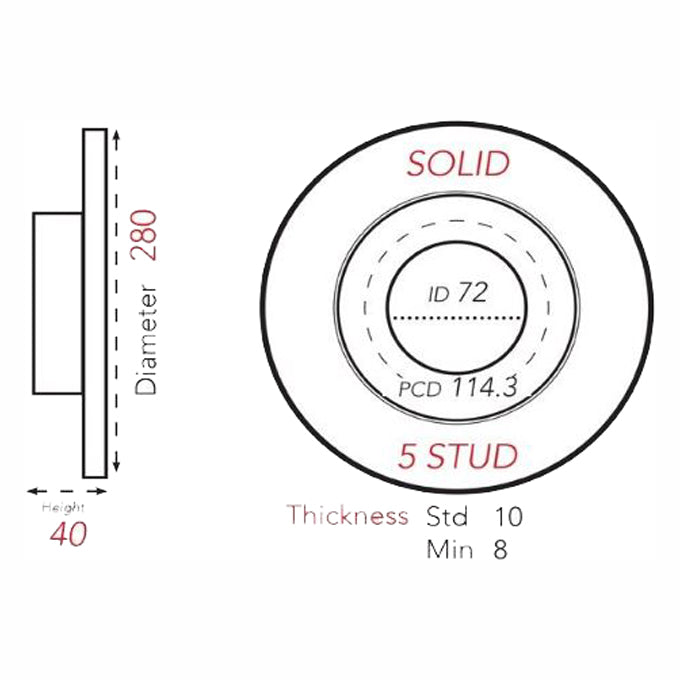 Protex Ultra Disc Rotor DR13075