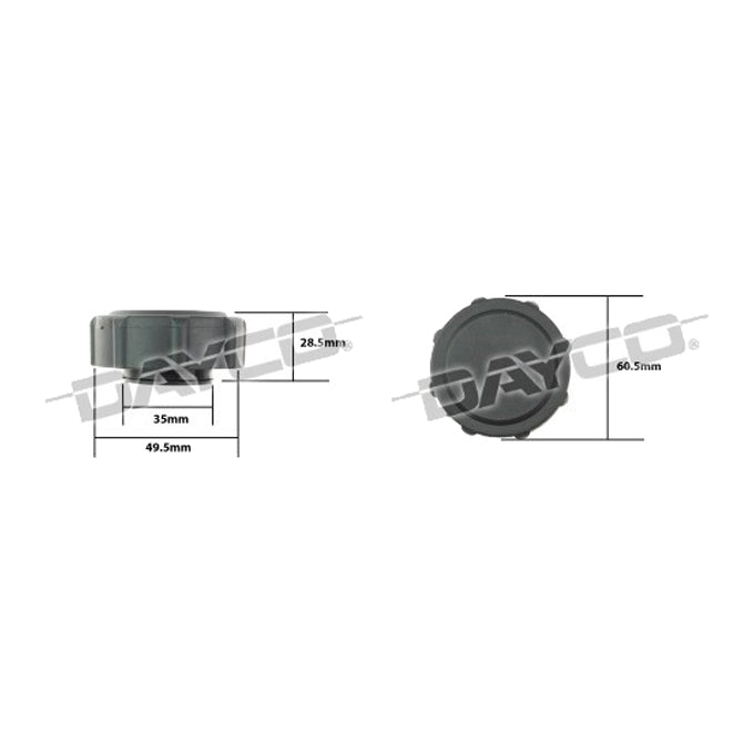 Dayco Coolant/Expansion Recovery Tank Cap DRC026
